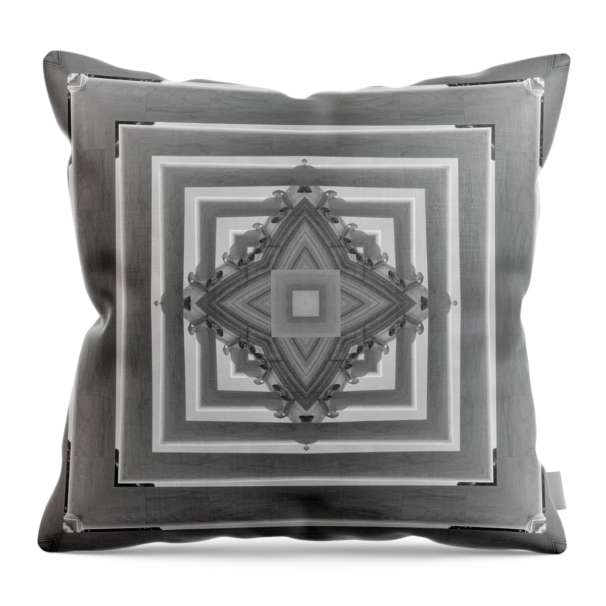 Abstract Columns Throw Pillow featuring the photograph Abstract Columns 24 by Mike McGlothlen