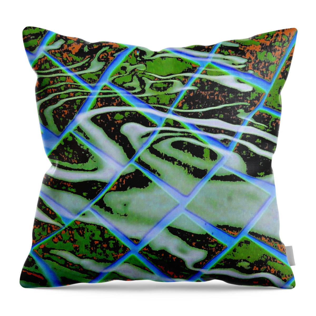 Abstract Throw Pillow featuring the digital art Abstract Expressionaryish 20 by T Oliver