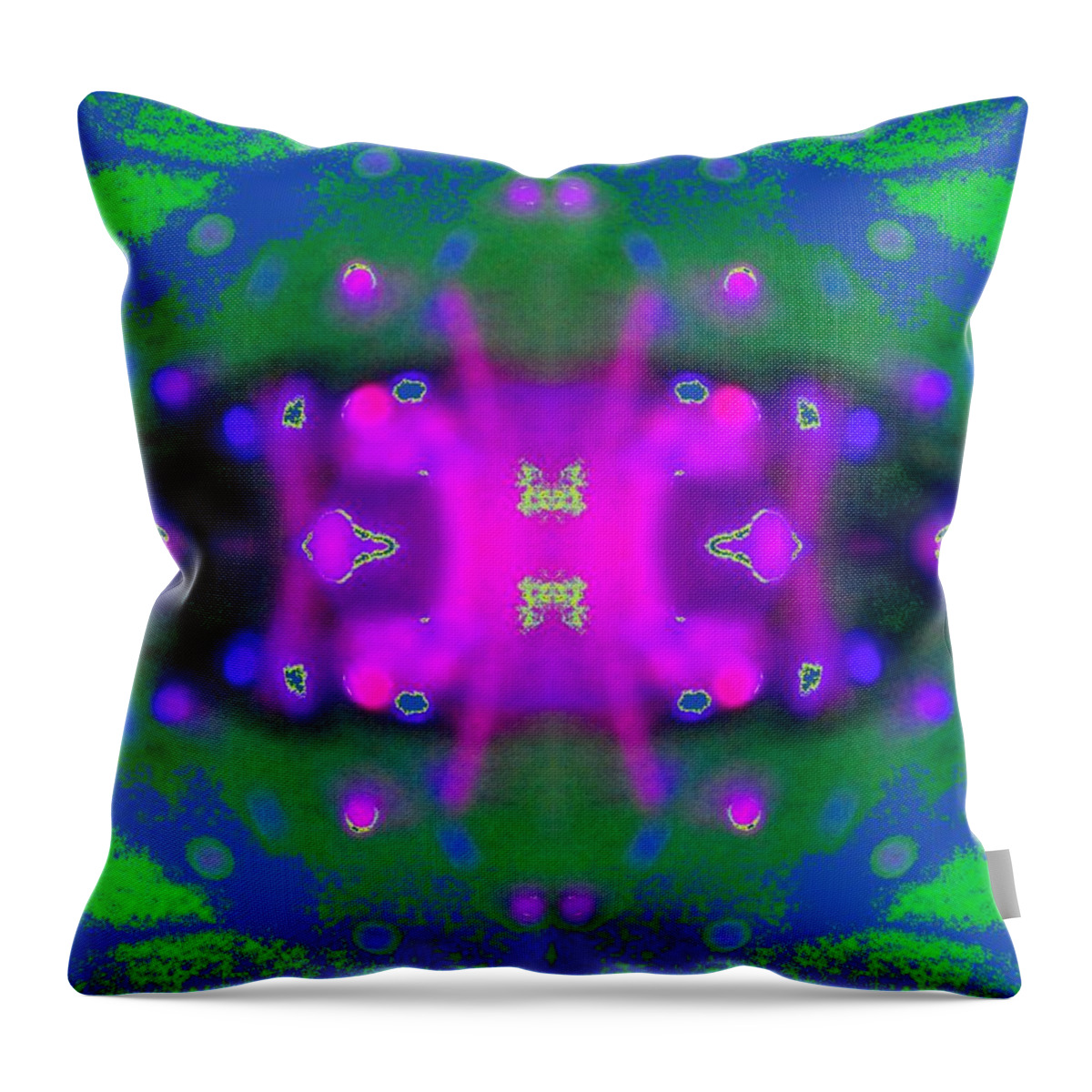 Abstract Throw Pillow featuring the digital art Abstract Expressionaryish 23 by T Oliver