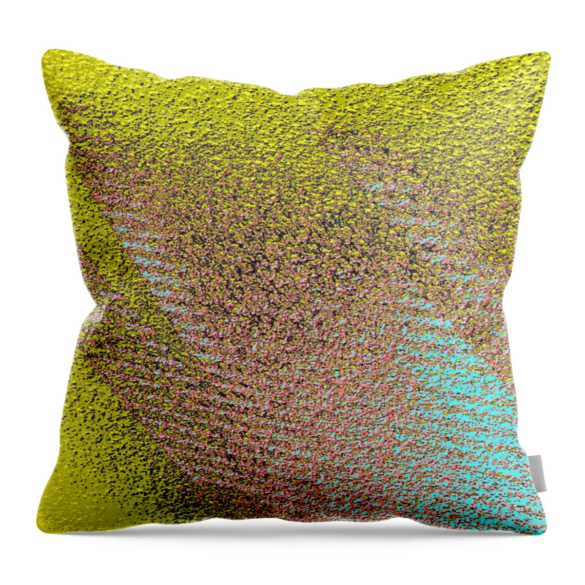 Abstract Throw Pillow featuring the digital art Abstract Expressionaryish 37 by T Oliver