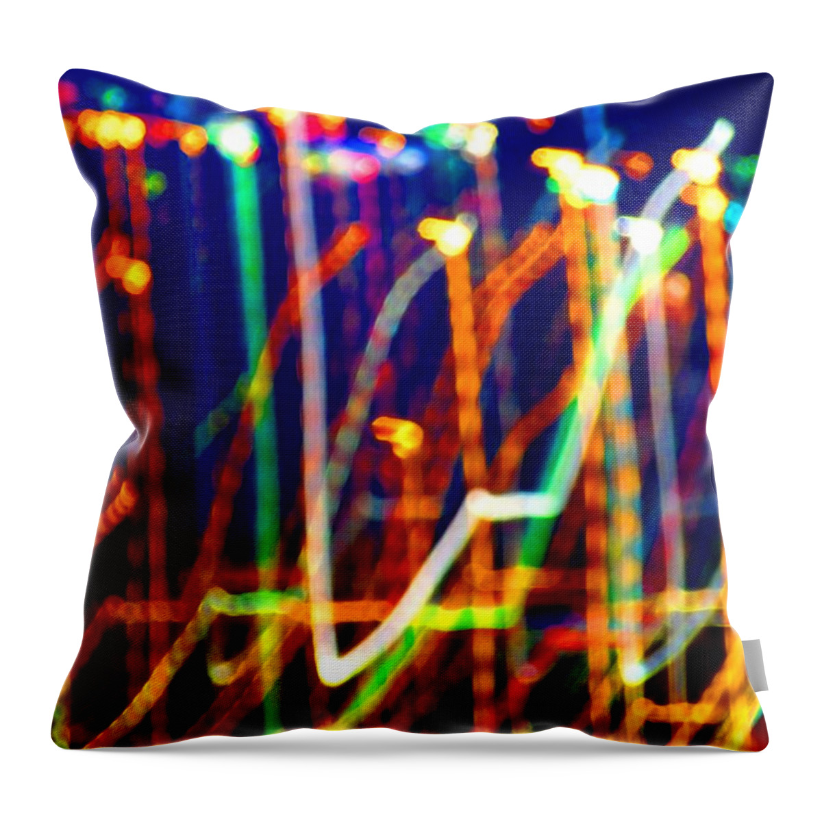 Abstract Throw Pillow featuring the digital art Abstract Exressionaryish #16 by T Oliver