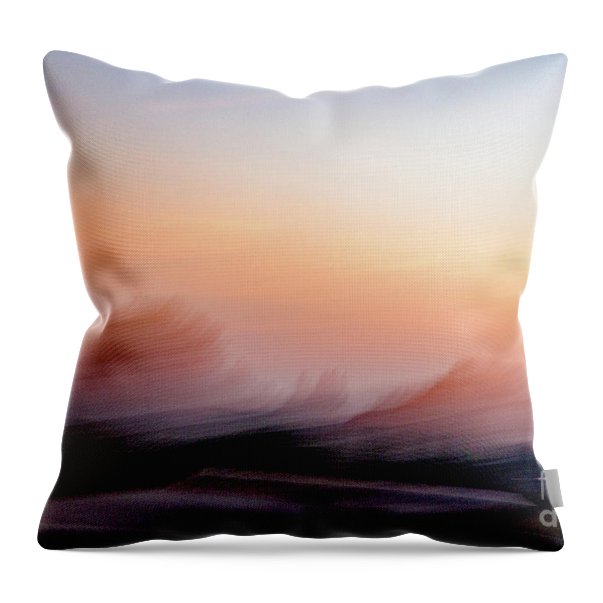 Netherlands Throw Pillow featuring the photograph Abstract morning due by Casper Cammeraat