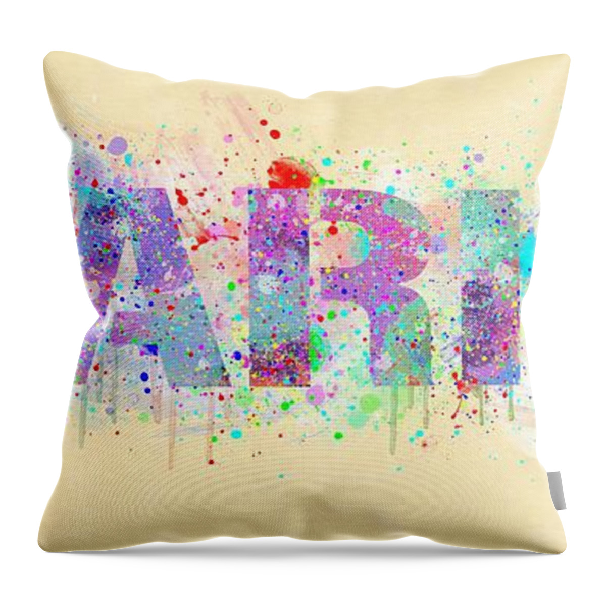 Paris Throw Pillow featuring the mixed media Abstract Paris - France by Stefano Senise