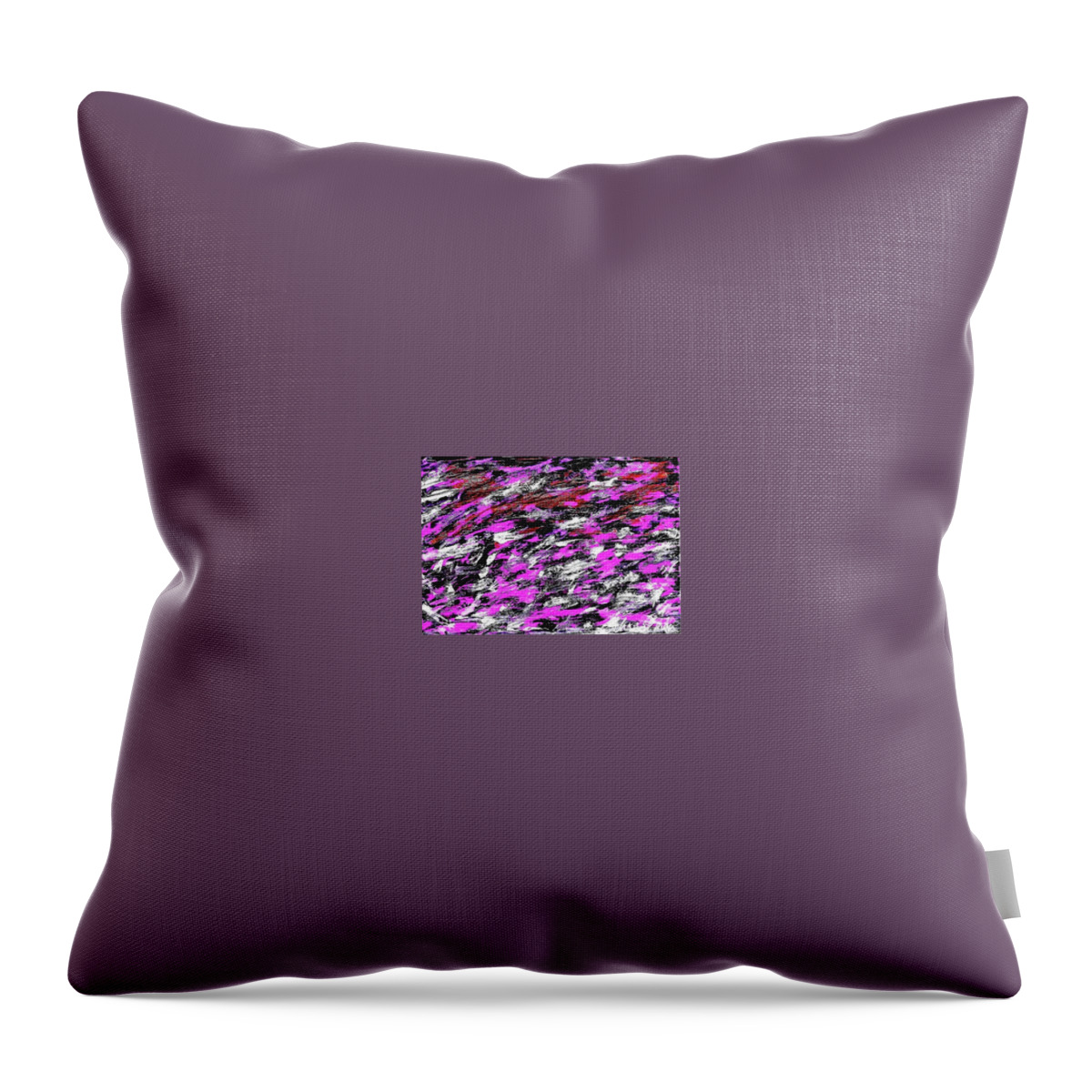 Original Painting Throw Pillow featuring the painting Abstraction With Movement by Susan Schanerman