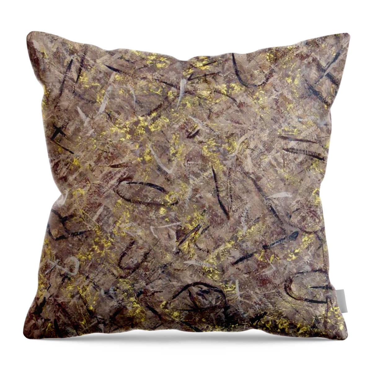Abstract Art Throw Pillow featuring the painting Addicted to Paint No. 10 by J Loren Reedy