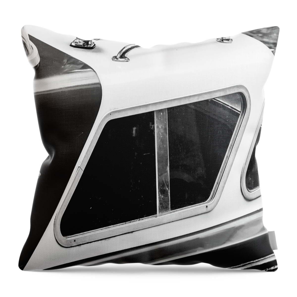 1960s Throw Pillow featuring the photograph Adventures Ahoy BW by Christi Kraft