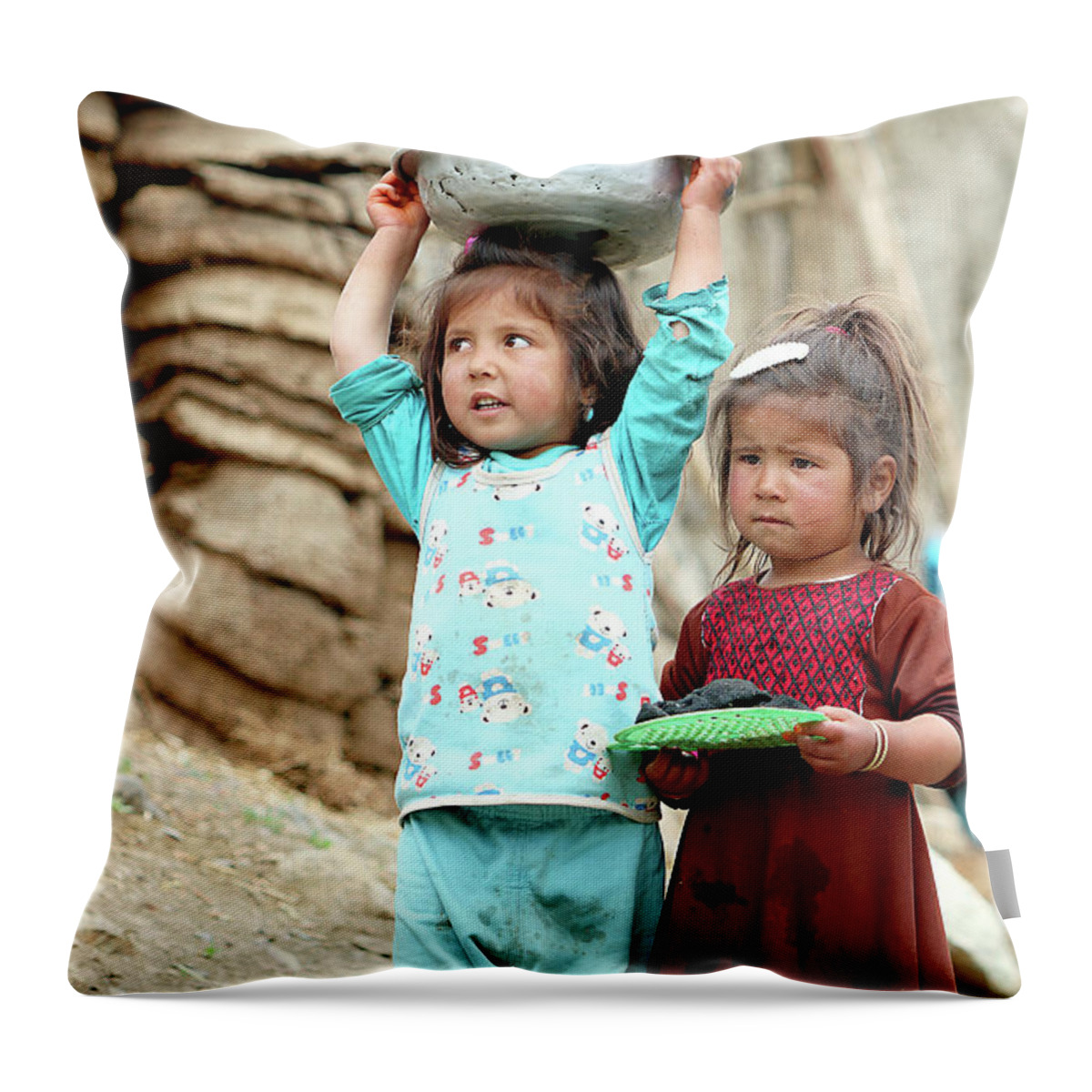  Throw Pillow featuring the photograph Afghanistan 22 by Eric Pengelly
