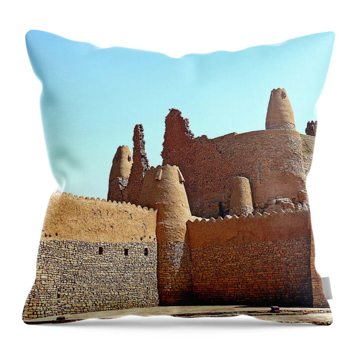  Throw Pillow featuring the photograph Saudi Arabia 83 by Eric Pengelly