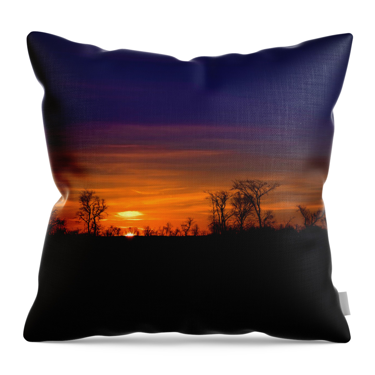  Throw Pillow featuring the photograph African Sunset by Nicole Engstrom