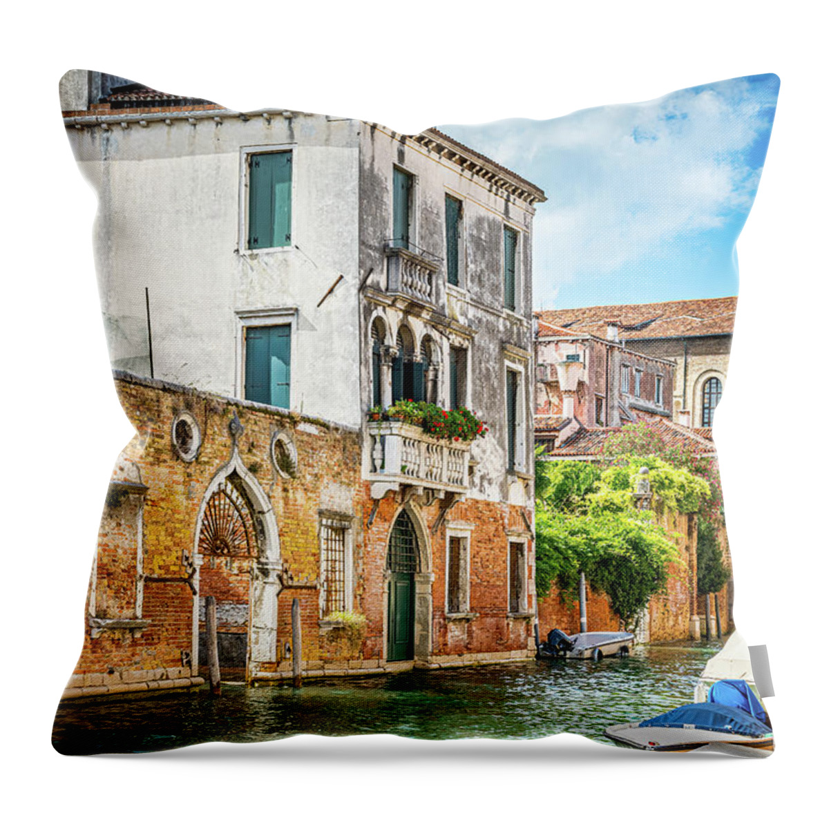 Venice Throw Pillow featuring the photograph Age of Venice by Marla Brown