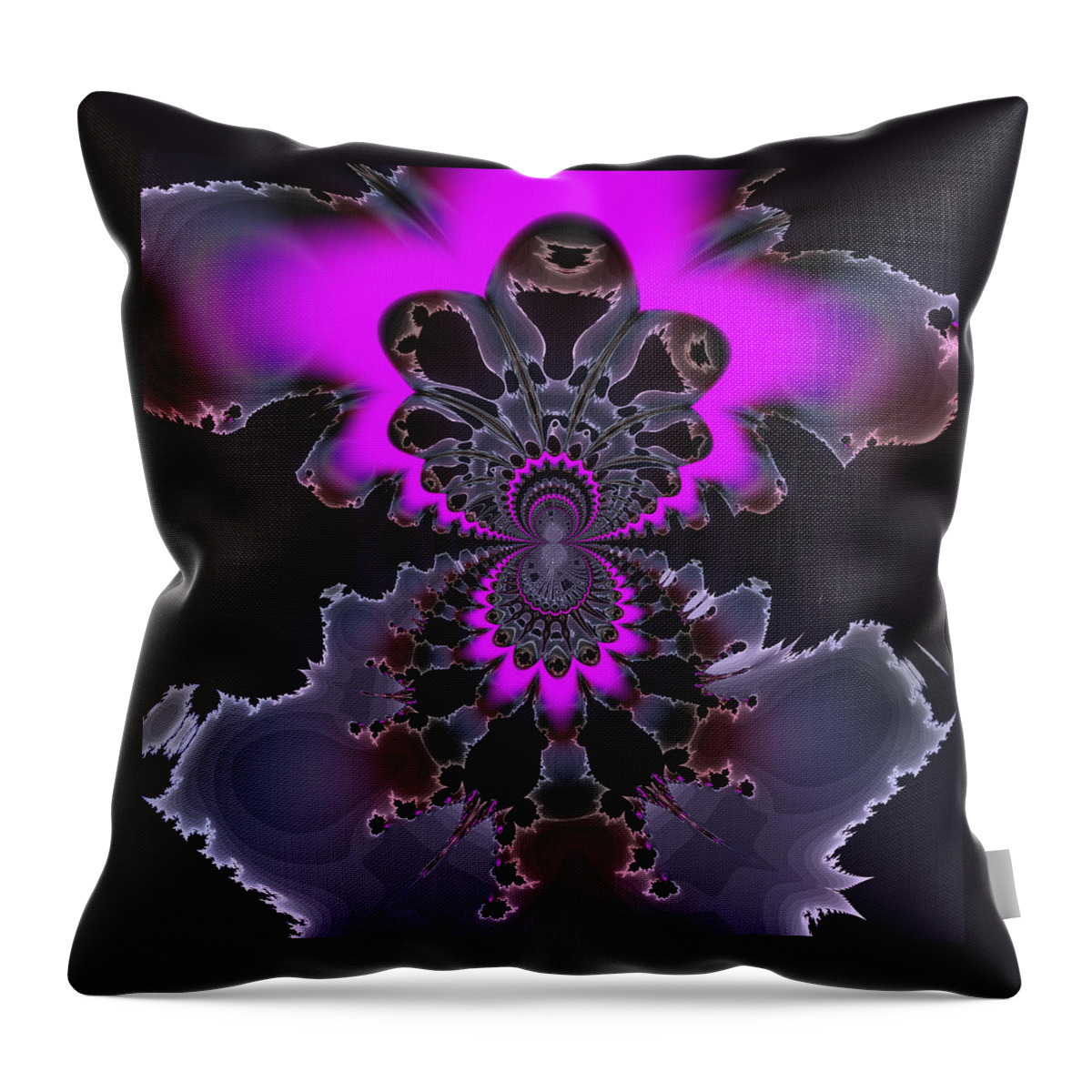 Contemporary Throw Pillow featuring the digital art Algorithmic plate beta by Claude McCoy