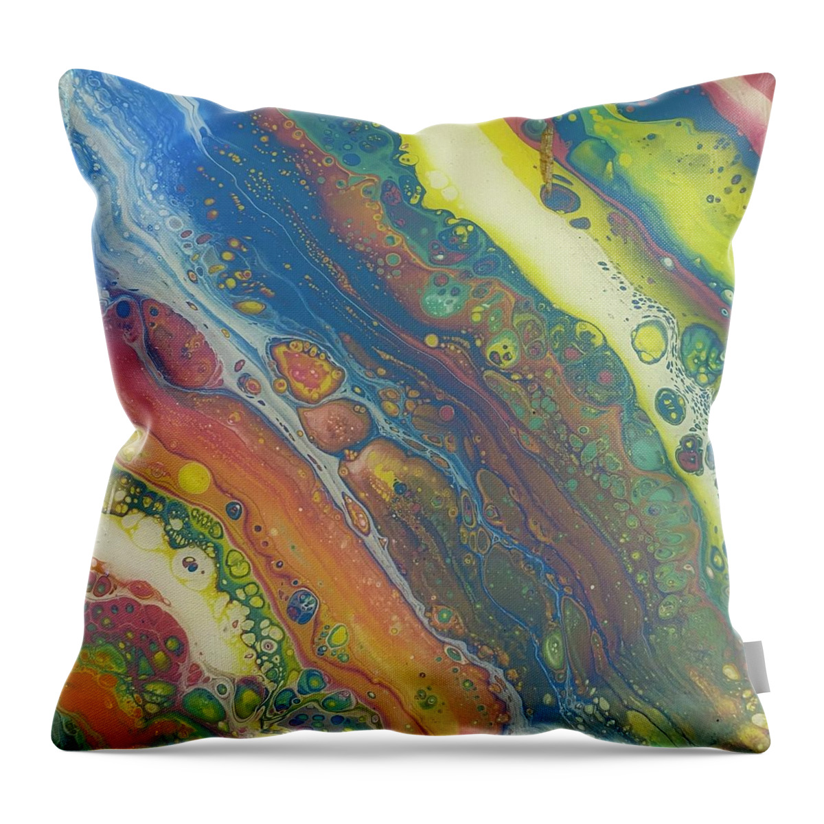  Throw Pillow featuring the painting All Colors in Time by Dorsey Northrup