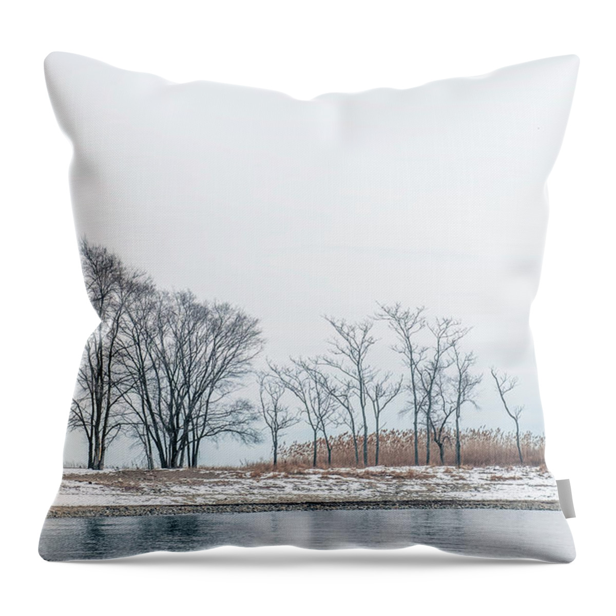 Island Throw Pillow featuring the photograph Alone by June Marie Sobrito