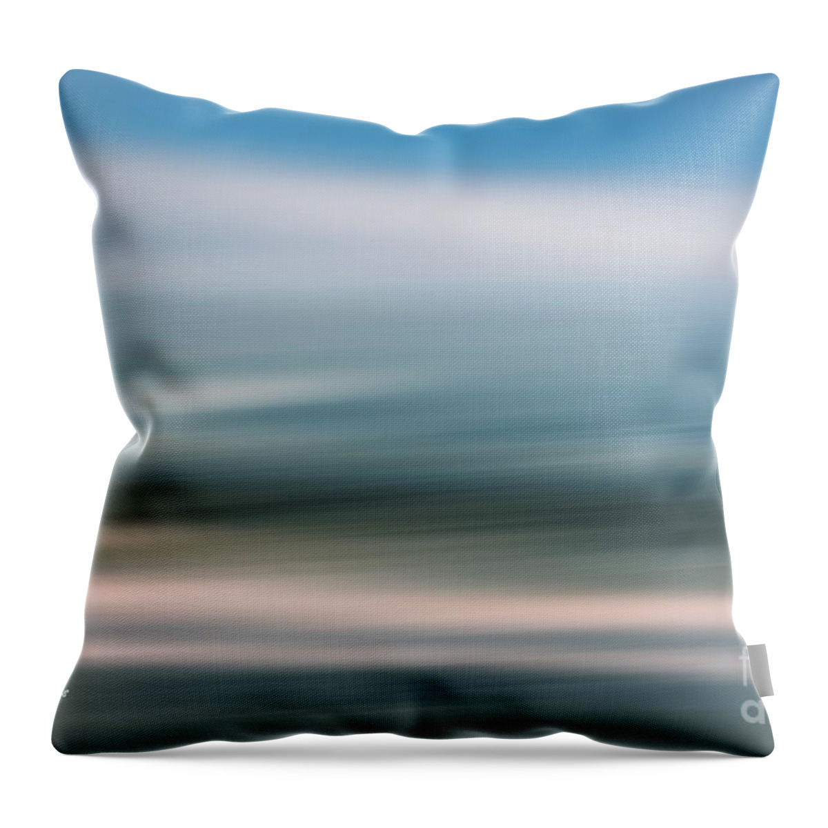 Impressions Throw Pillow featuring the photograph Altered Reality 44 - Impressionistic Sea Scene by DB Hayes