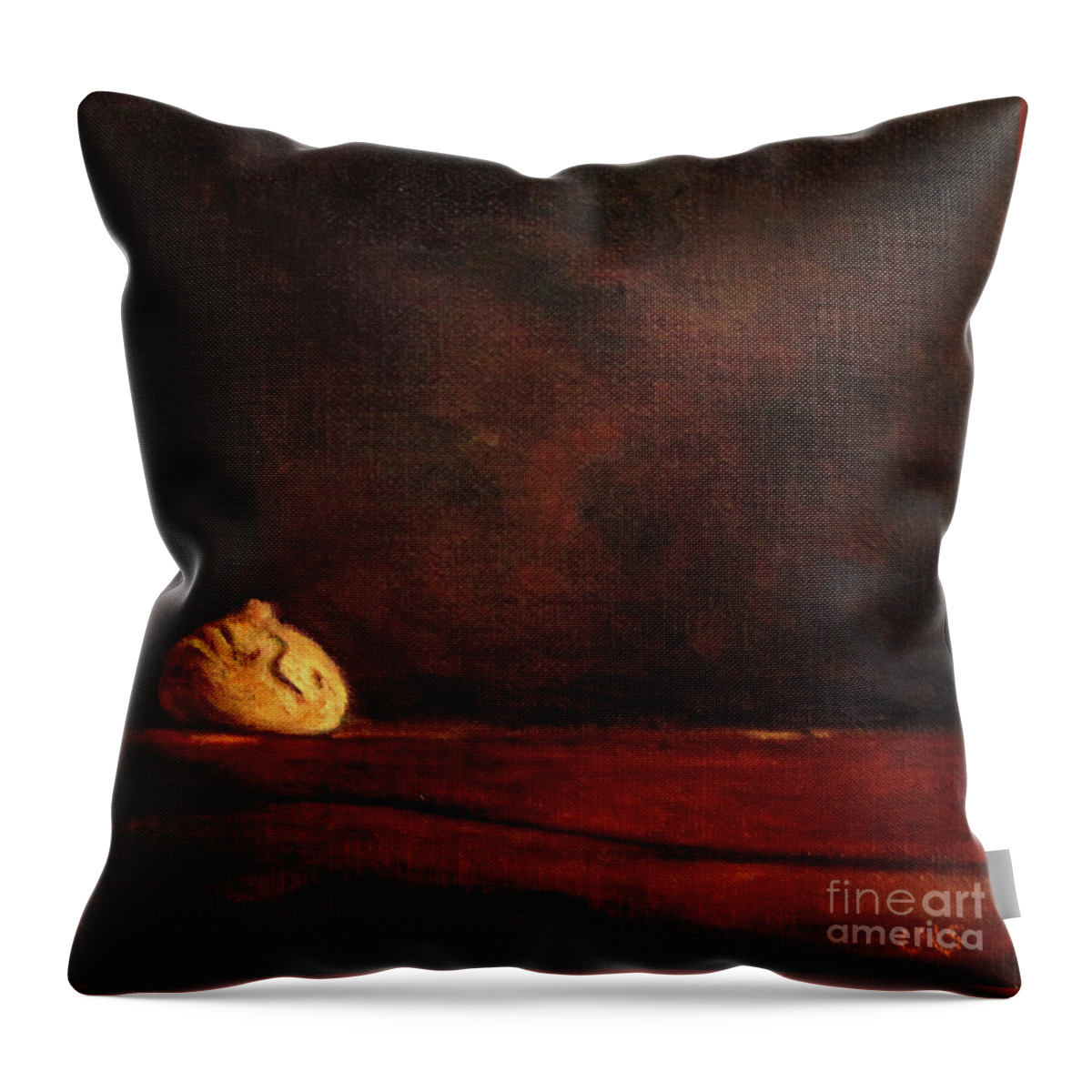 Amaretto Throw Pillow featuring the painting Amaretto by Ulrike Miesen-Schuermann