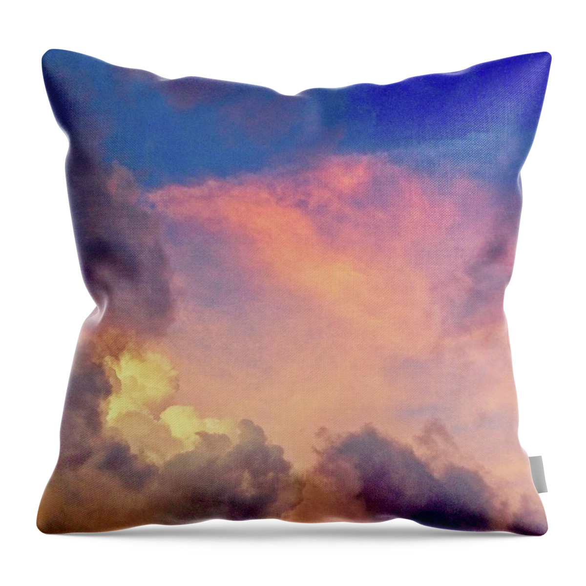 Pink Throw Pillow featuring the photograph Majestic Sky by Carol Whaley Addassi