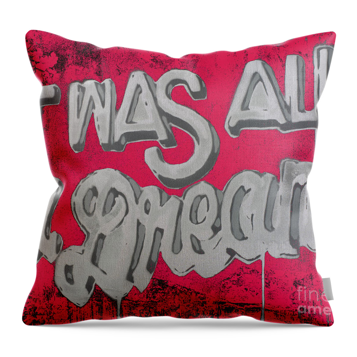 And If You Don't Know Throw Pillow featuring the mixed media And if you don't know, now you know by SORROW Gallery