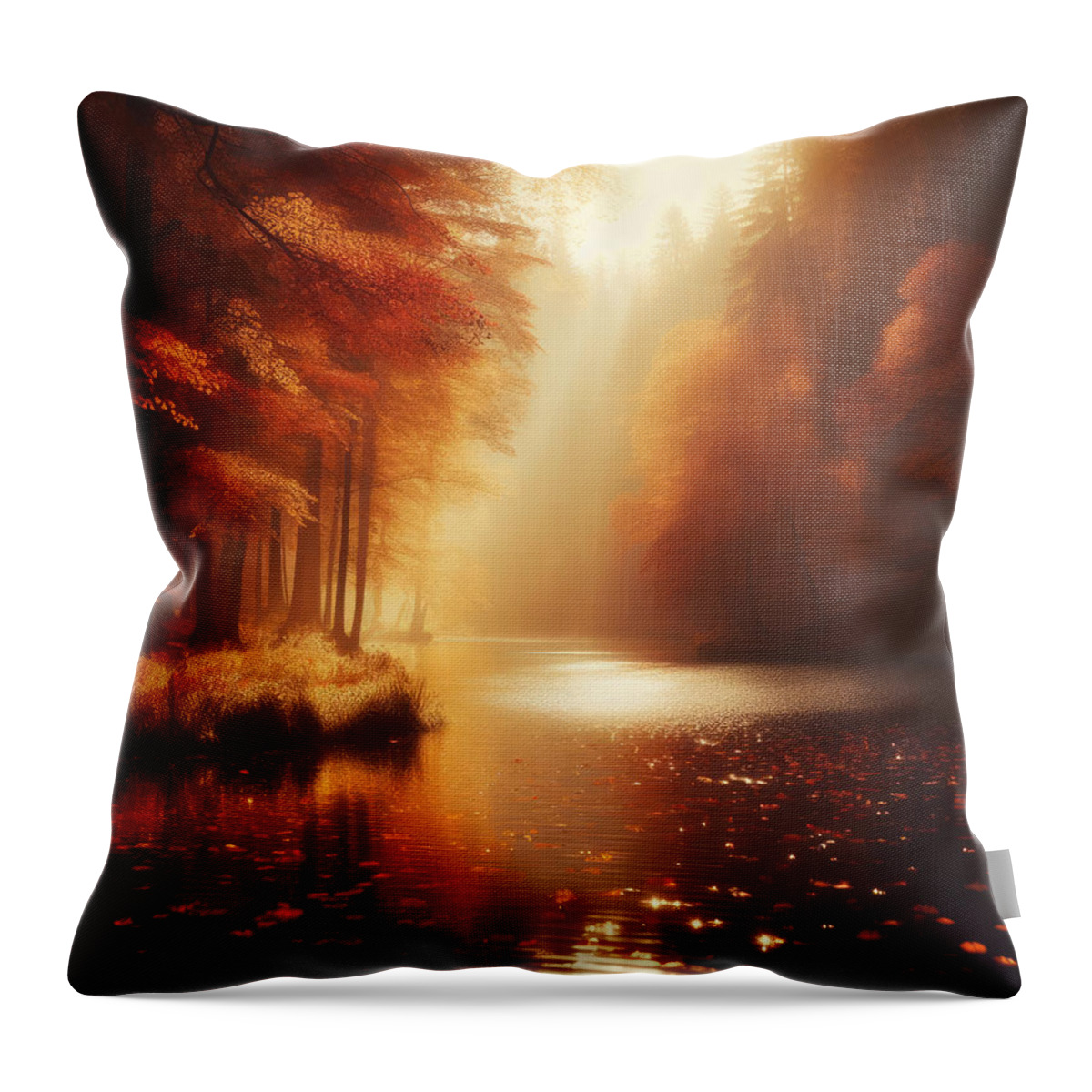 Autumn Throw Pillow featuring the photograph And Then There Was Fall by Bill and Linda Tiepelman