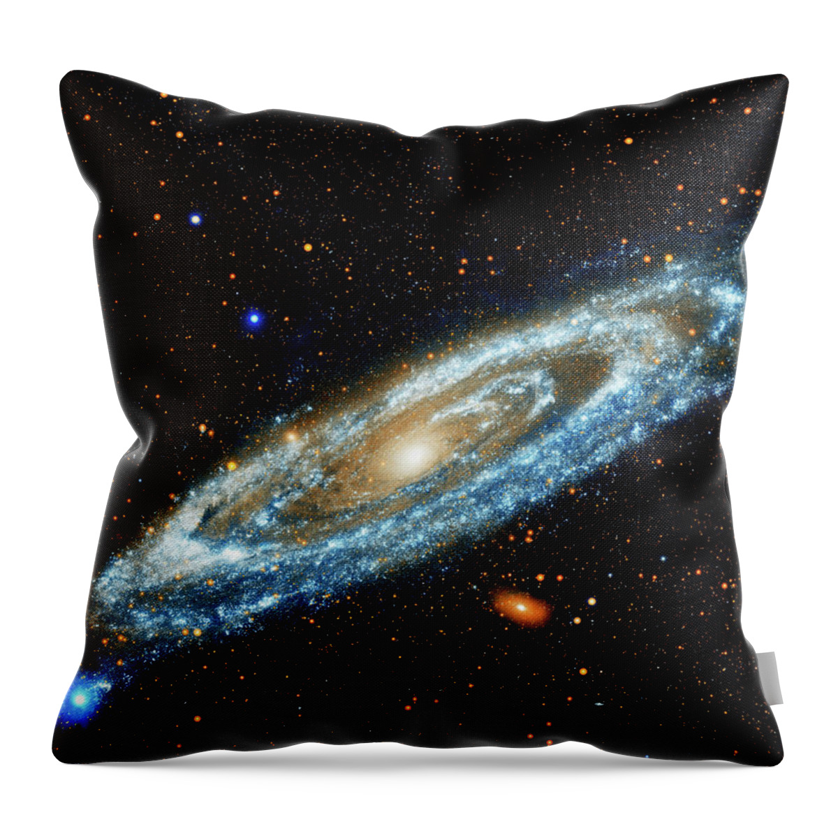 Space Throw Pillow featuring the photograph Andromeda by Mango Art