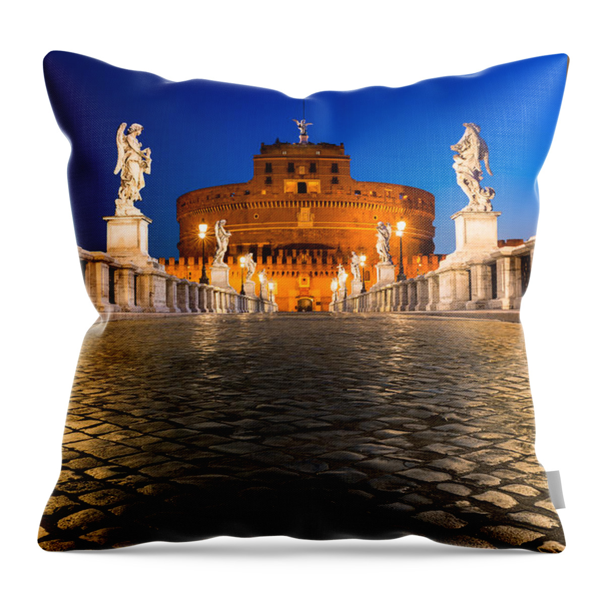 Rome Throw Pillow featuring the photograph Angels leading the Way by Peter Boehringer