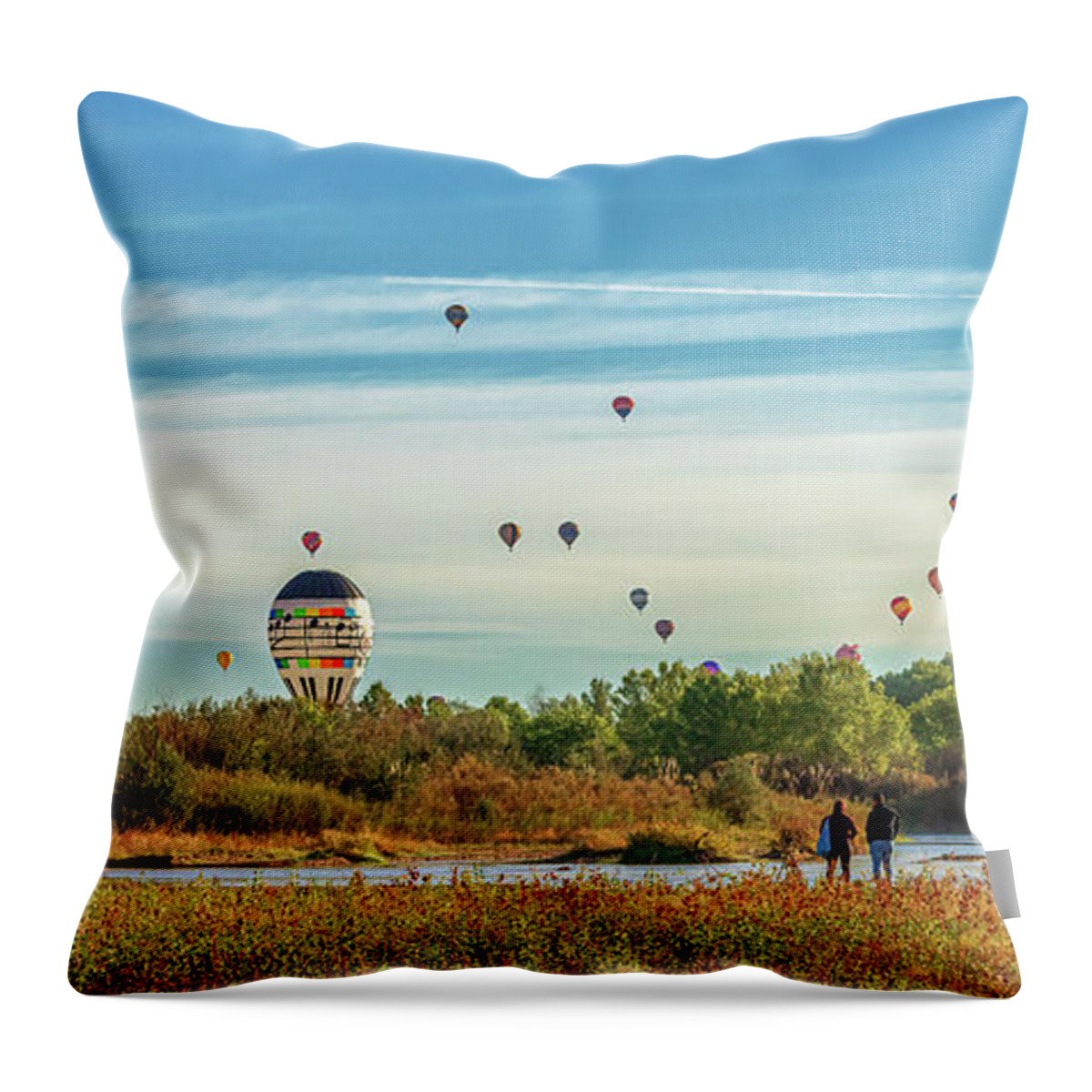 Bettys Baby Grande Throw Pillow featuring the photograph Anticipating a Splash and Dash by Susan Rissi Tregoning