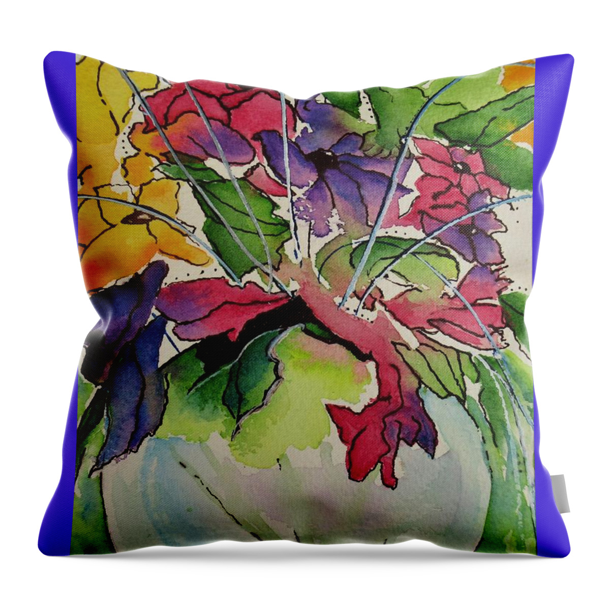 Comforting Moments Throw Pillow featuring the painting Antidote To Winter by Dale Bernard