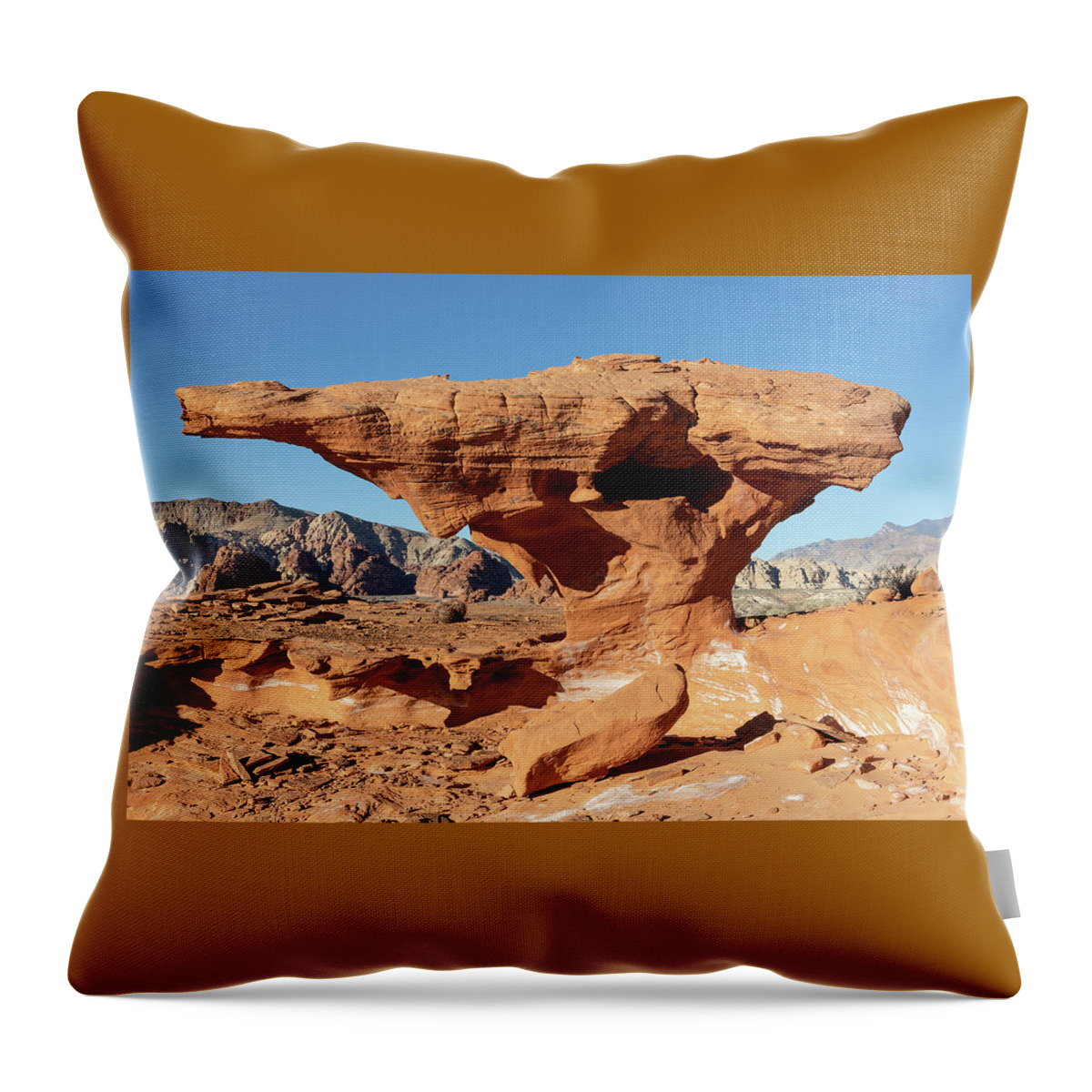 Nevada Throw Pillow featuring the photograph Anvil Rock by James Marvin Phelps