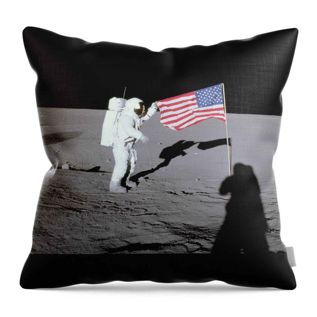 Nasa Throw Pillow featuring the photograph Apollo 12 - 6896 by Larry Beat