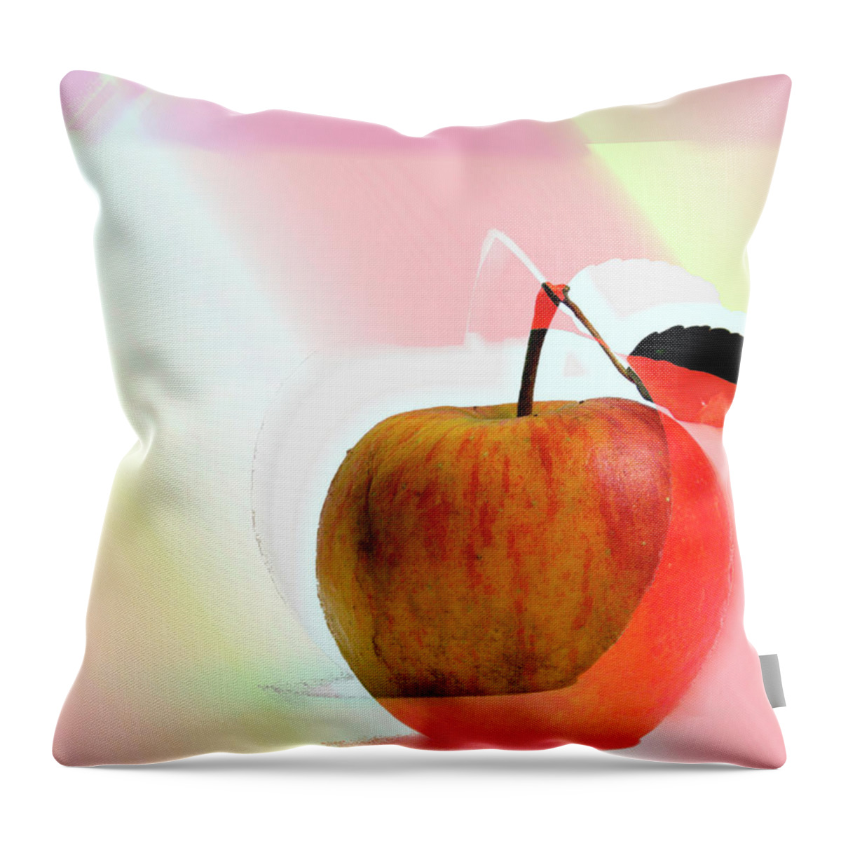 Apple Throw Pillow featuring the photograph Apple peel by Luc Van de Steeg