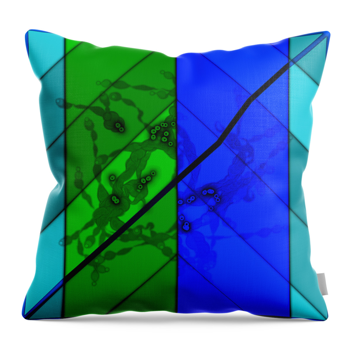 Digital Throw Pillow featuring the digital art Art 25.03.2022 - 03 by Marko Sabotin