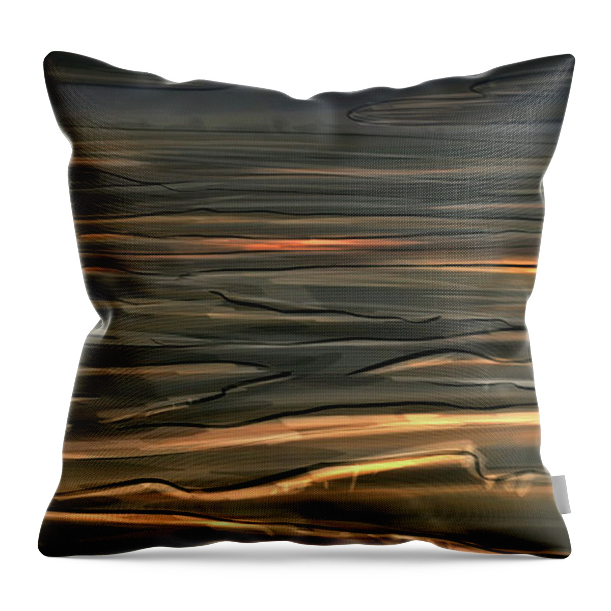 Dark Throw Pillow featuring the digital art Art -- Grounds of Levatish by Matthias Zegveld