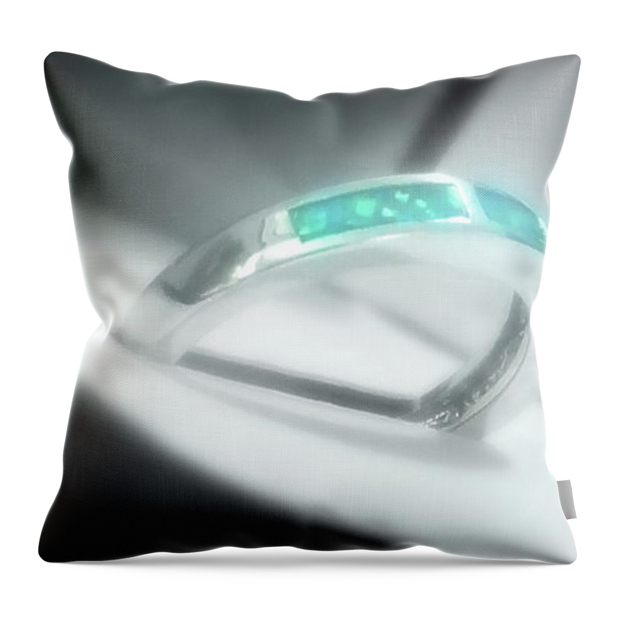 Ring Throw Pillow featuring the digital art Art - The Ring by Matthias Zegveld