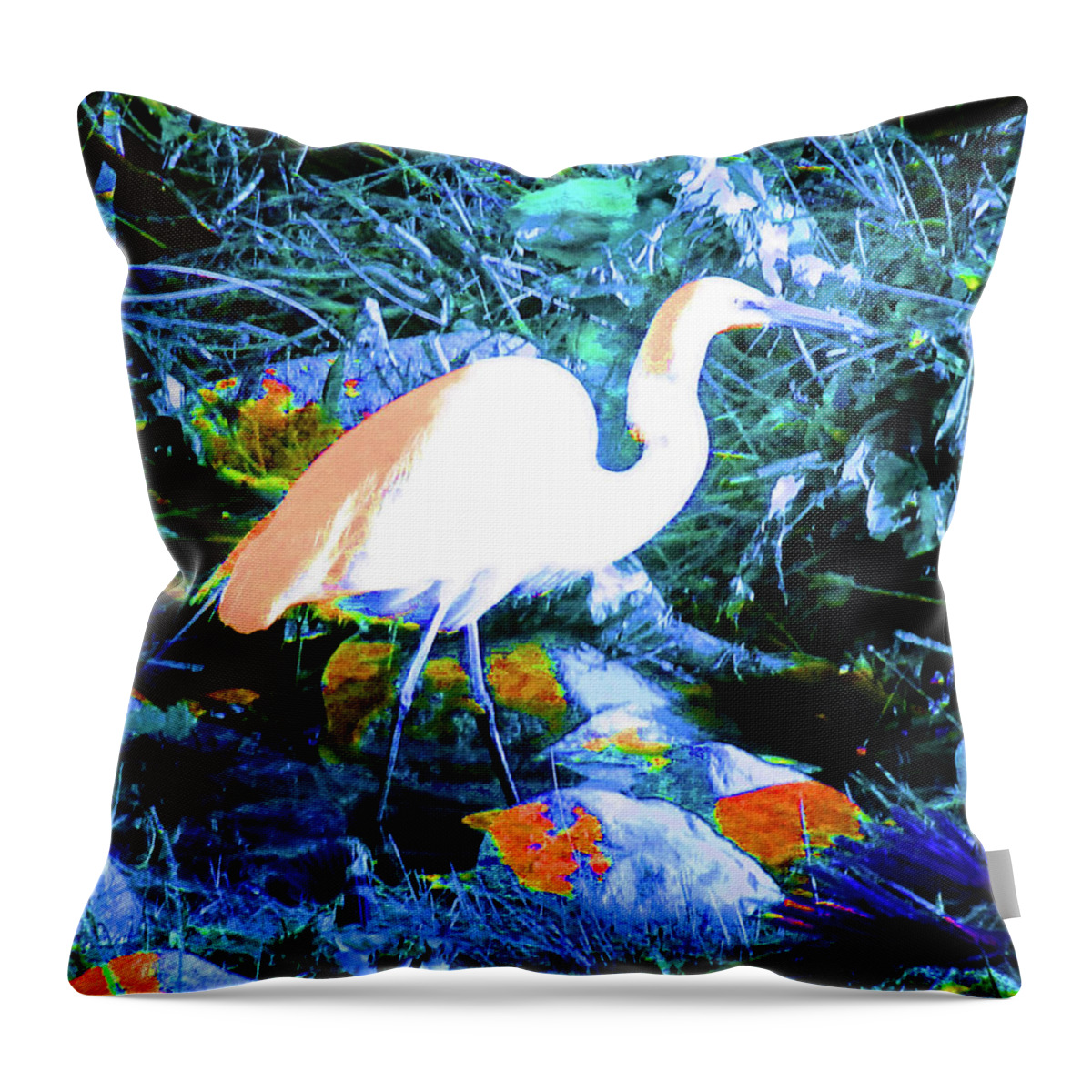Bird Throw Pillow featuring the photograph Artful Creature by Andrew Lawrence