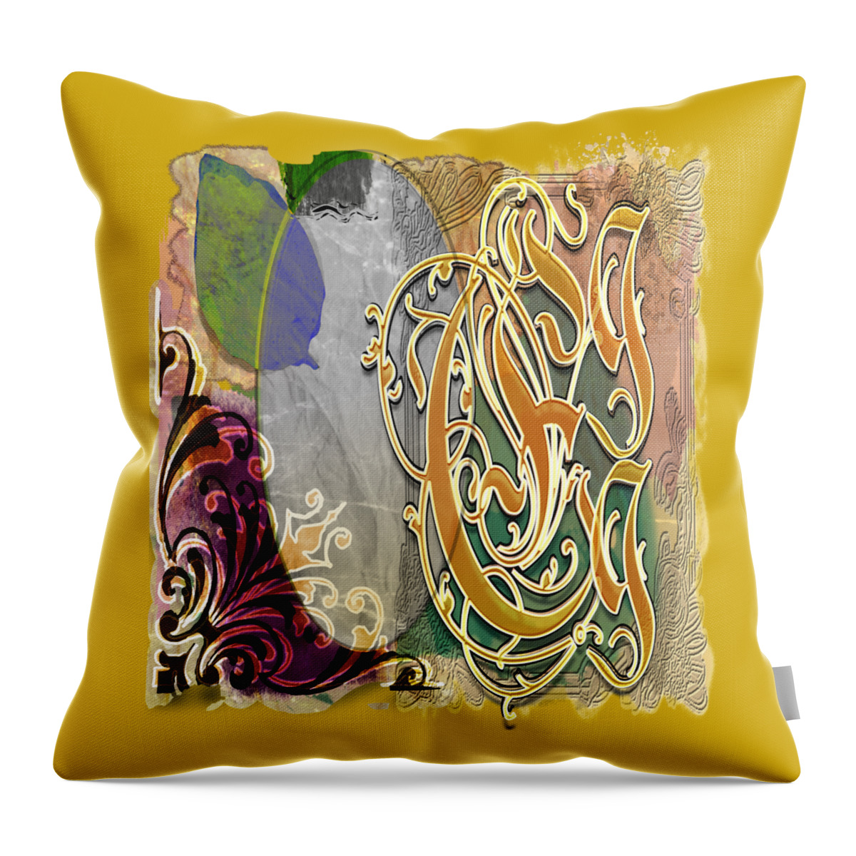 Egg Throw Pillow featuring the digital art The Egg for Easter Holiday by Delynn Addams