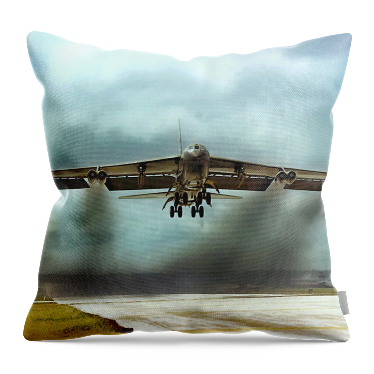 Aviation Throw Pillow featuring the digital art Ascension by Peter Chilelli
