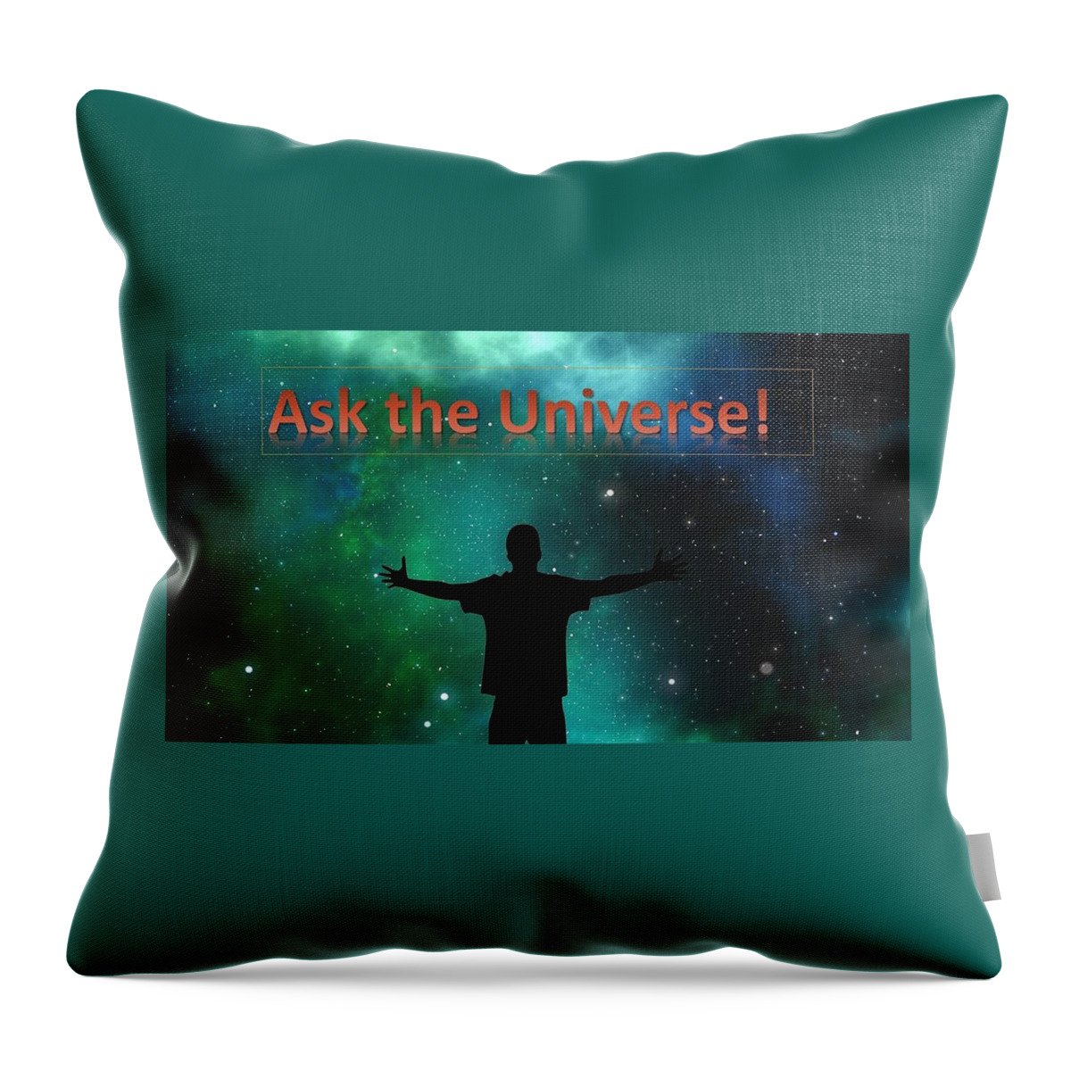 Sky Throw Pillow featuring the digital art Ask The Universe by Nancy Ayanna Wyatt
