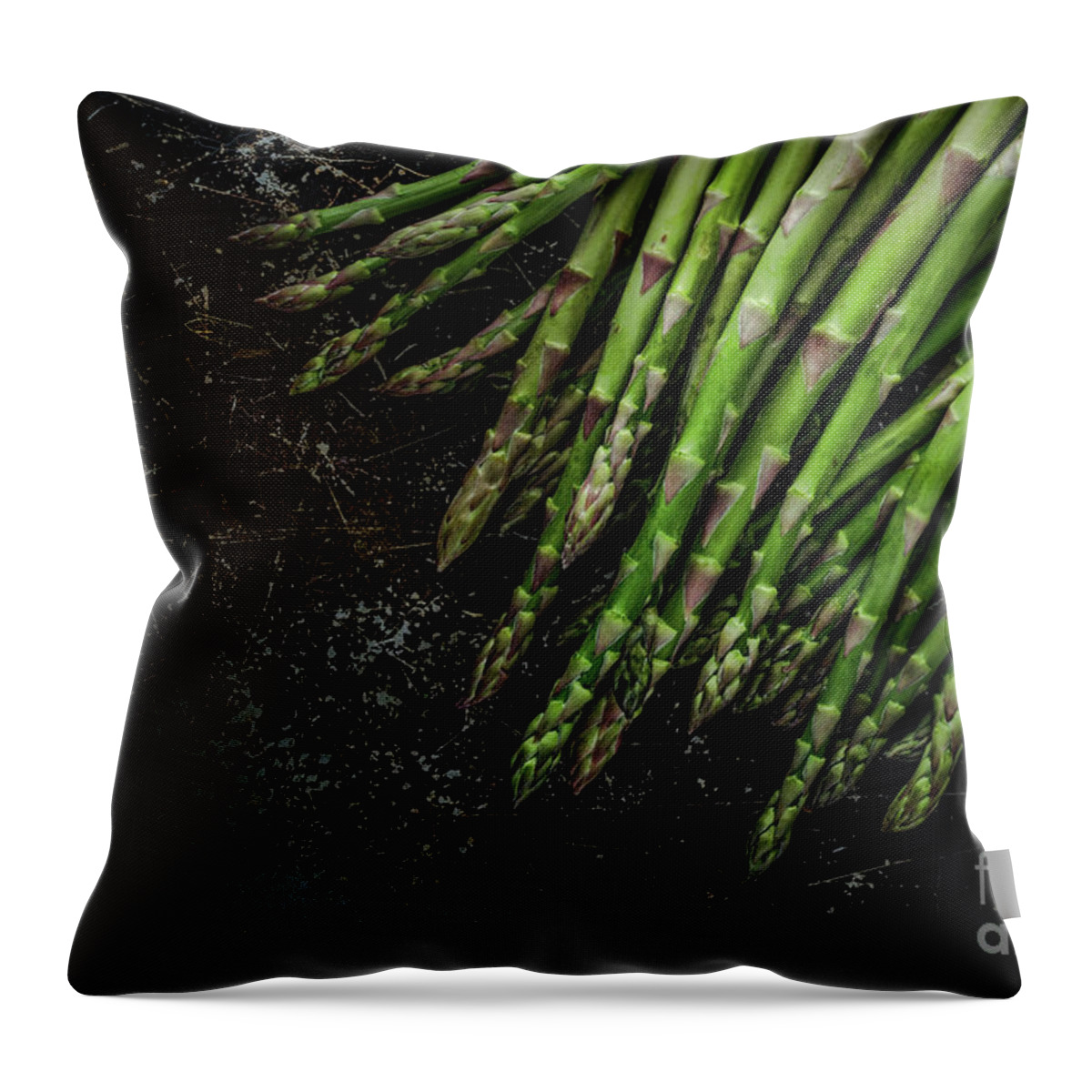 Asparagus Throw Pillow featuring the photograph Asparagus No. 1 by Jarrod Erbe
