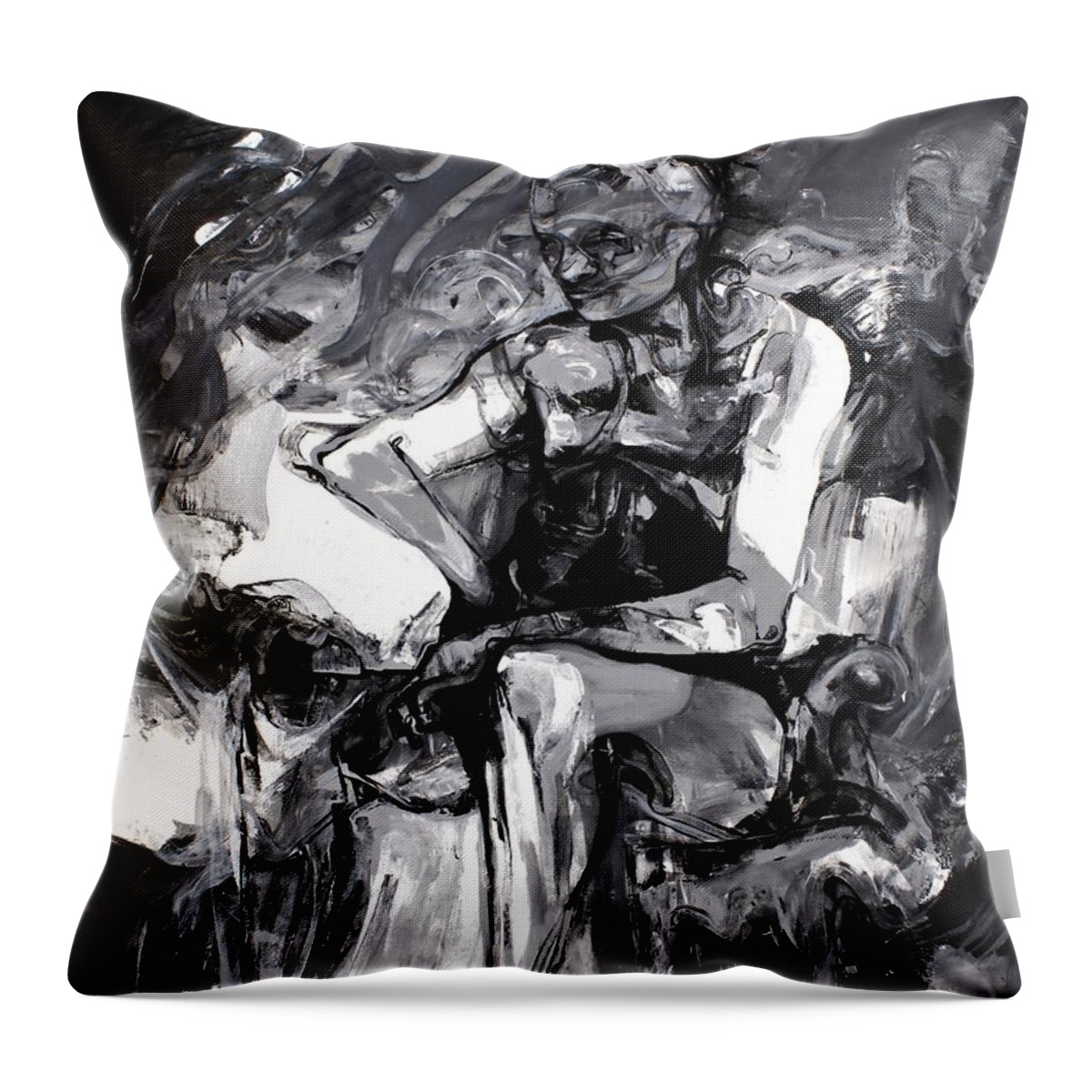Astral Throw Pillow featuring the painting Astral Agent for Multidimensional Travel by Jeff Klena