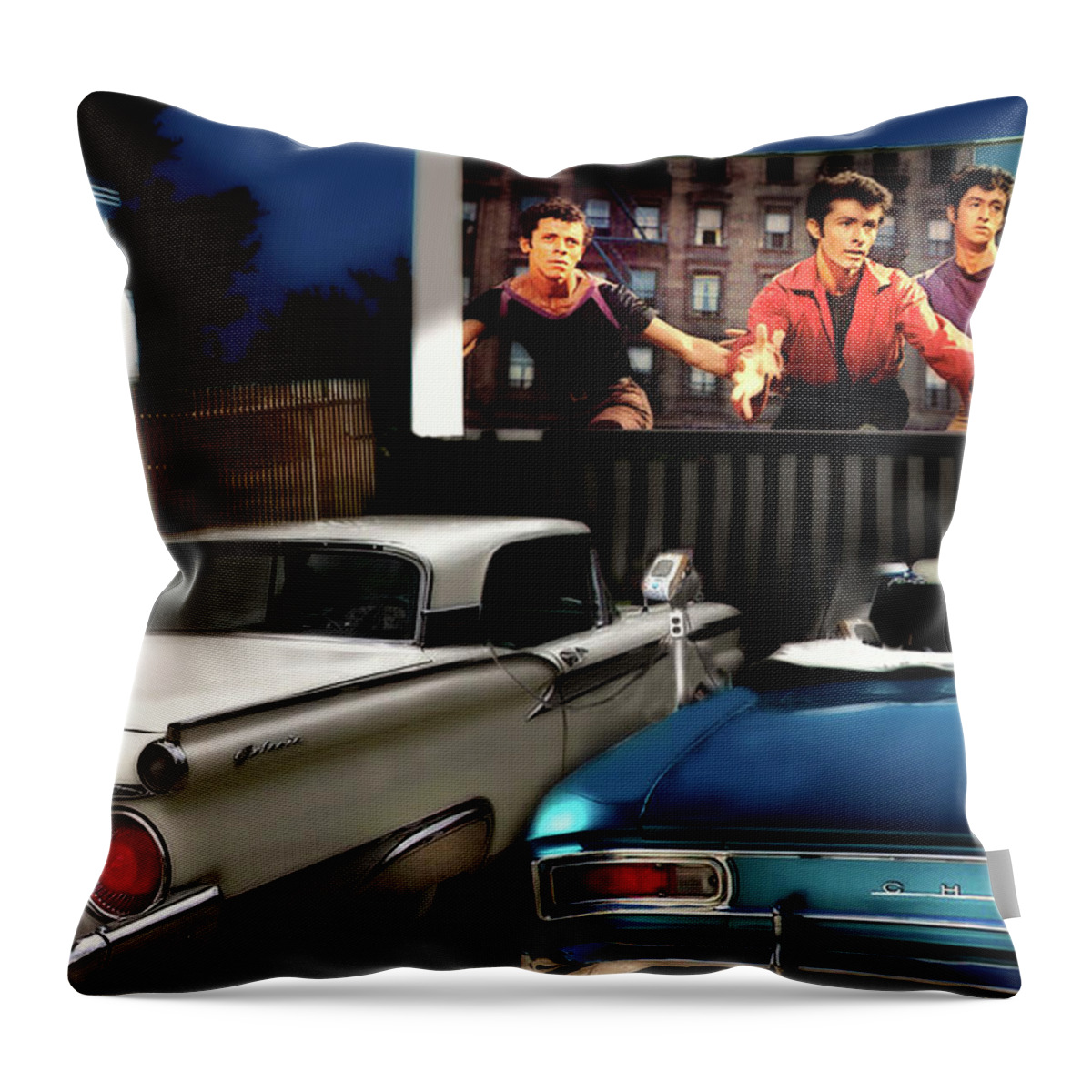  Throw Pillow featuring the photograph At The Drive-In by Robert Michaels