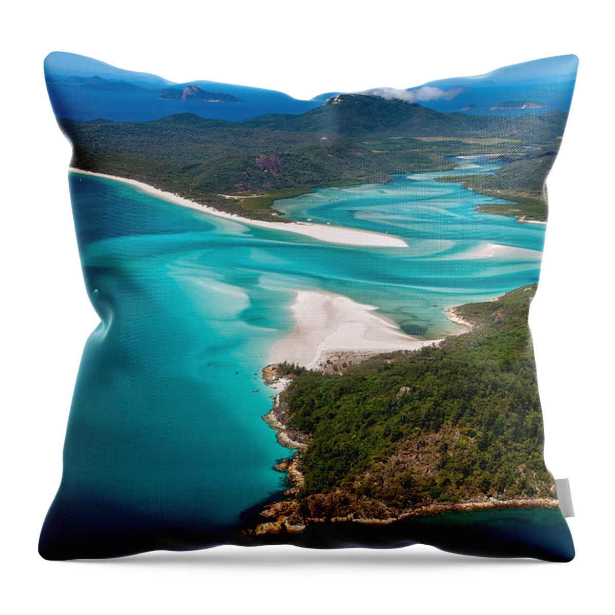Whitsundays Throw Pillow featuring the photograph Australia - Whitsundays by Olivier Parent