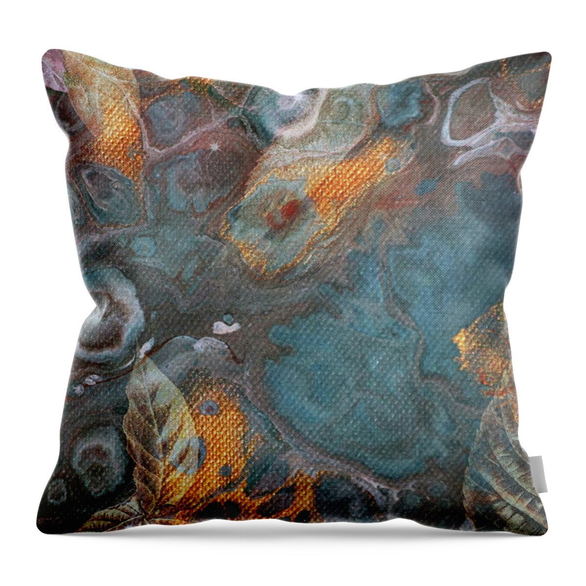 Fall Throw Pillow featuring the painting Autumn by Jacky Gerritsen