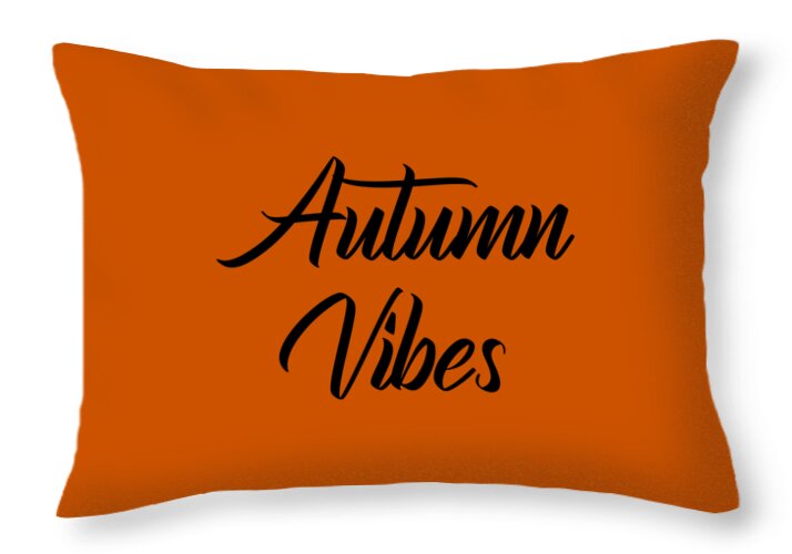 Autumn Vibes Throw Pillow featuring the digital art Autumn Vibes, Autumn, Fall, Fall Vibes, Autumn Season, by David Millenheft