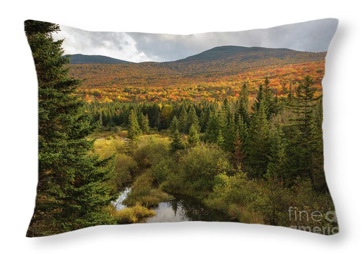Autumn Throw Pillow featuring the photograph Autumn - White Mountains New Hampshire by Erin Paul Donovan