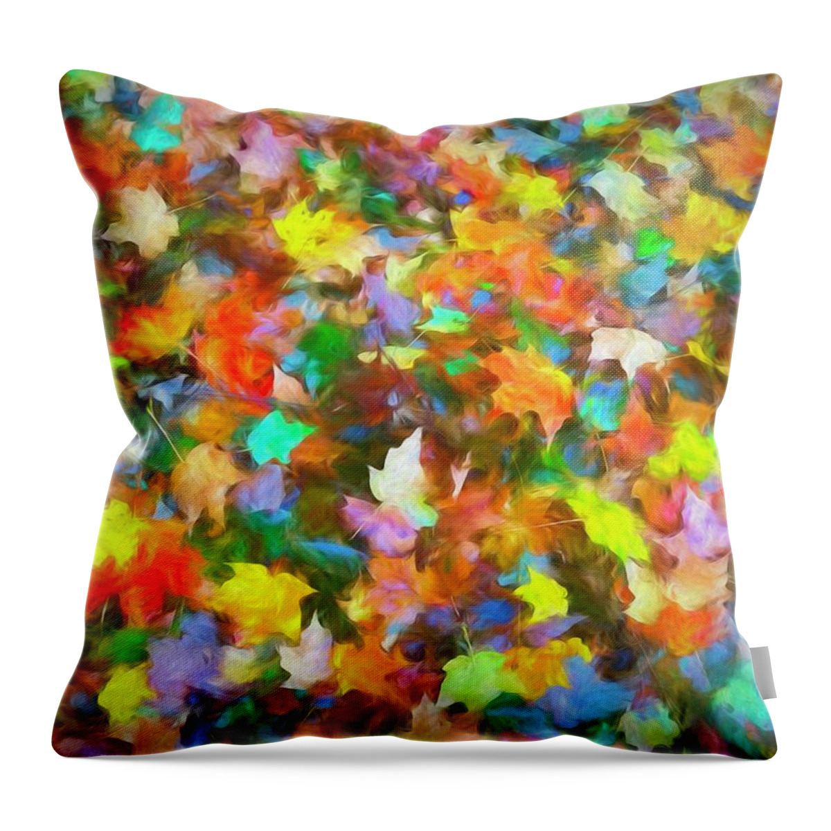  Throw Pillow featuring the photograph Autumn's Last Gift by Jack Wilson