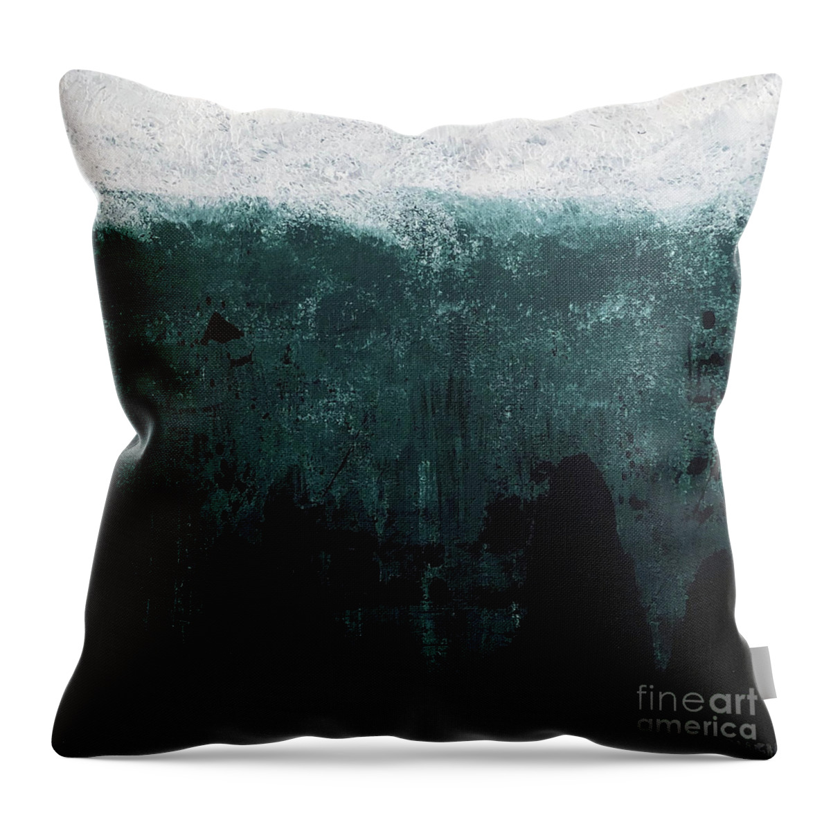 Avalanche Throw Pillow featuring the painting Avalanche by Amanda Sheil