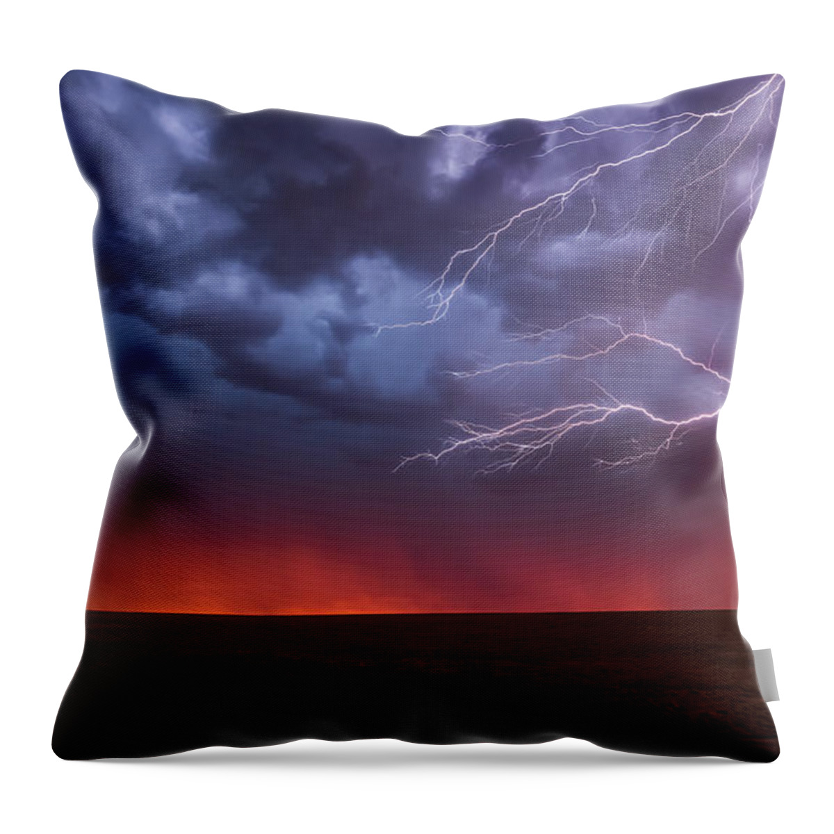 Lightning Throw Pillow featuring the photograph Awakening by Ryan Smith