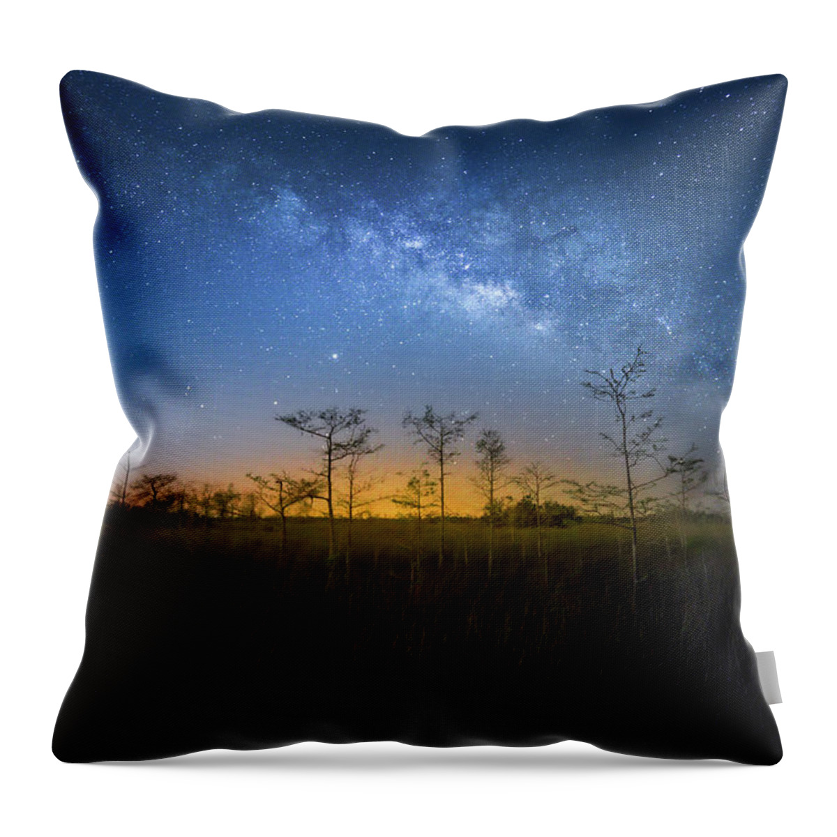Milky Way Throw Pillow featuring the photograph Awakenings by Mark Andrew Thomas
