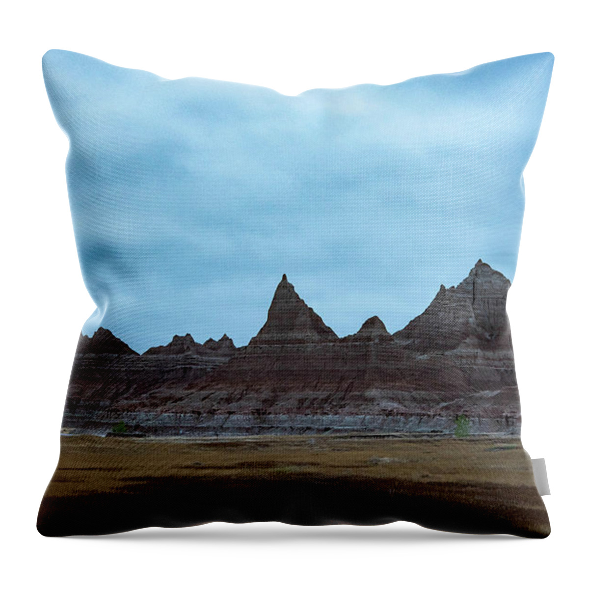  Throw Pillow featuring the photograph Badlands 5 by Wendy Carrington