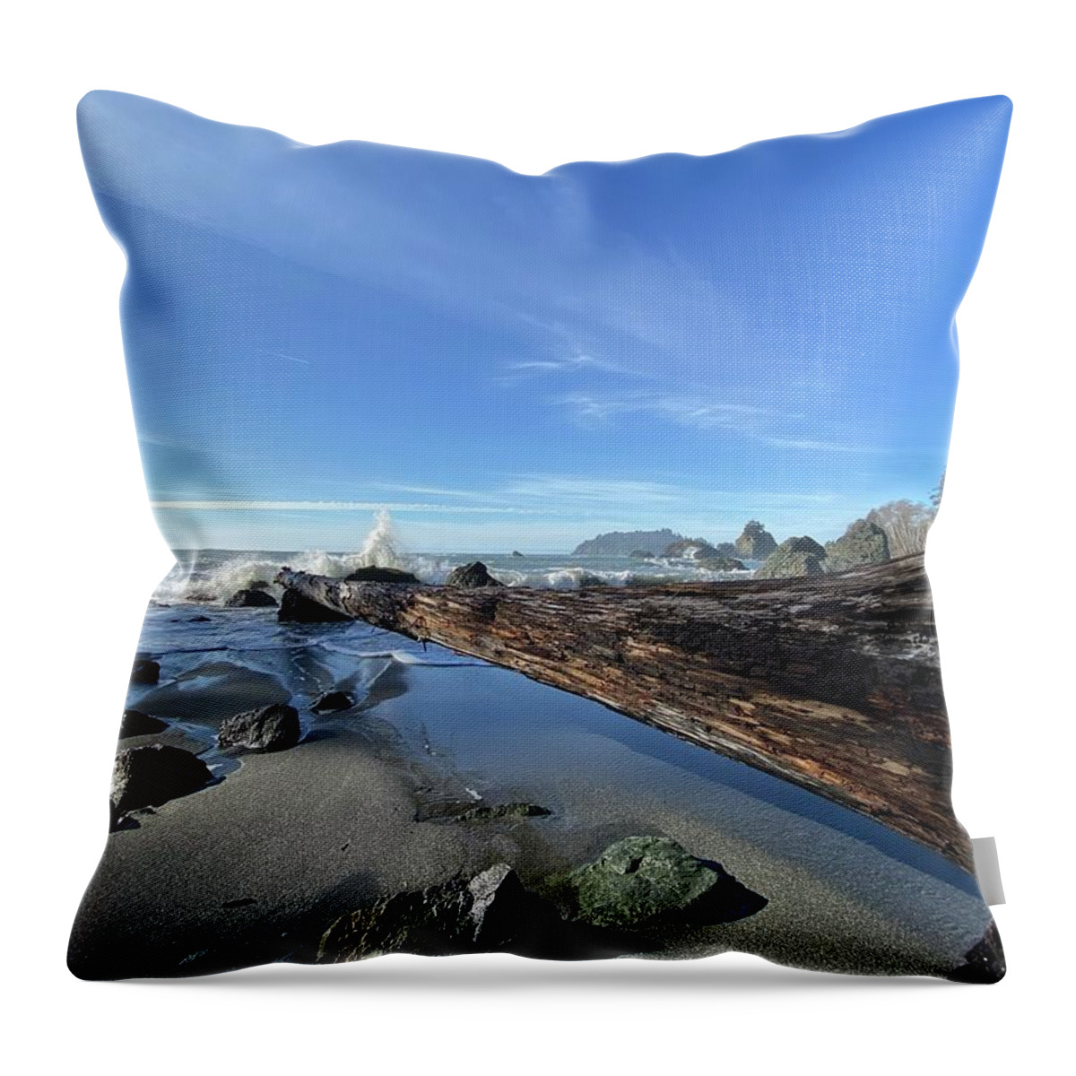 Baker Beach Throw Pillow featuring the photograph Baker Beach by Daniele Smith