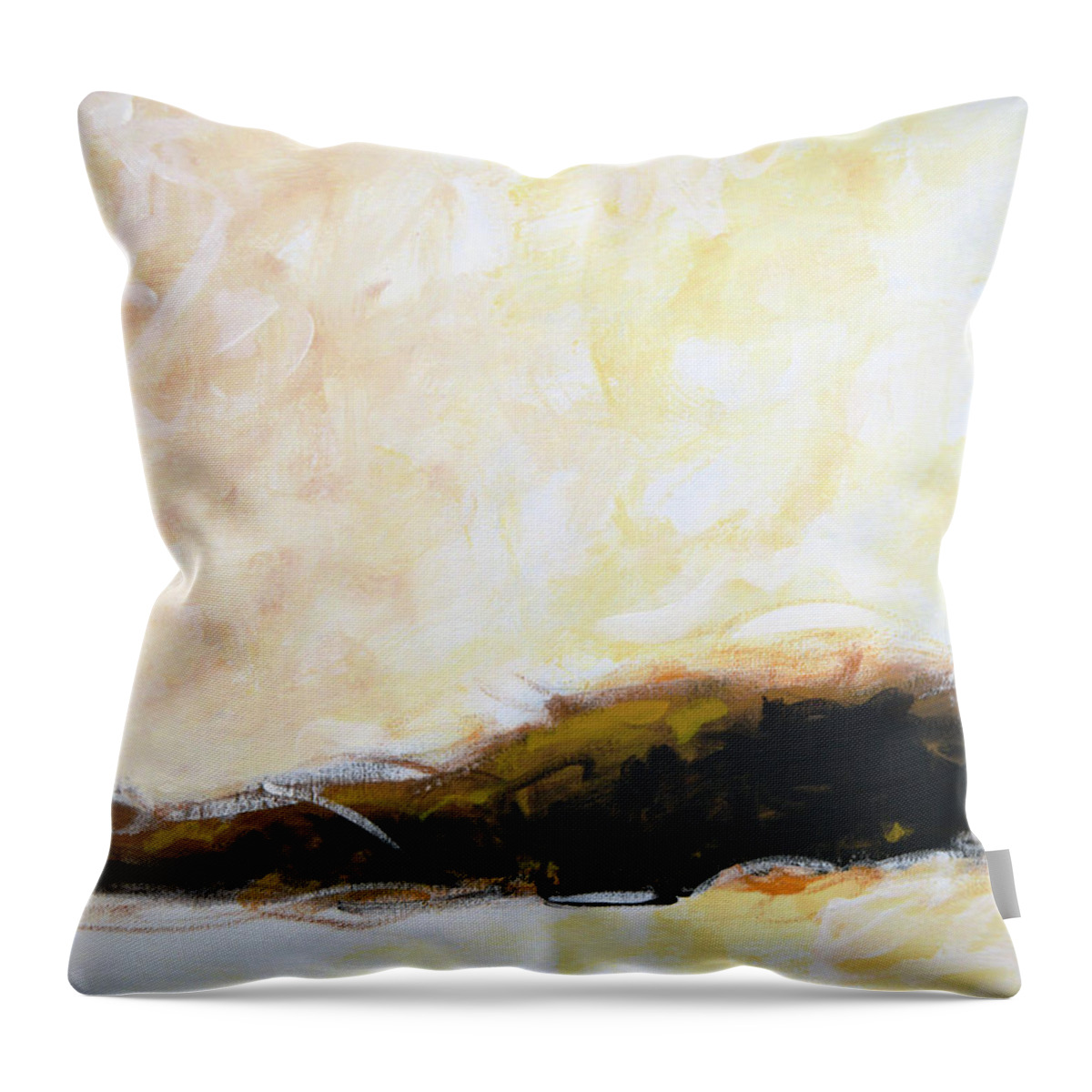 Abstract Art Throw Pillow featuring the painting Balance by Amy Giacomelli